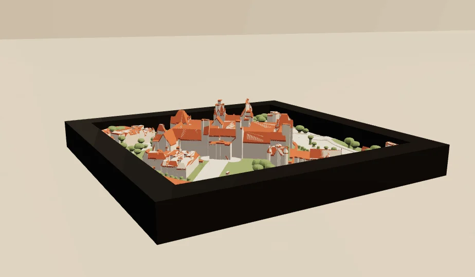 Buurtprint-maquette van de Museumstraat in Amsterdam